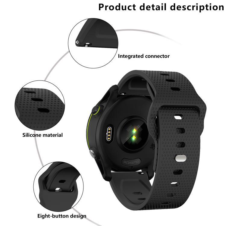 20mm Kalebol Dot Studded Buckle Silicone Watch Band(Rose Pink) - 20mm Bands by Kalebol | Online Shopping South Africa | PMc TechLife | Buy Now Pay Later Mobicred