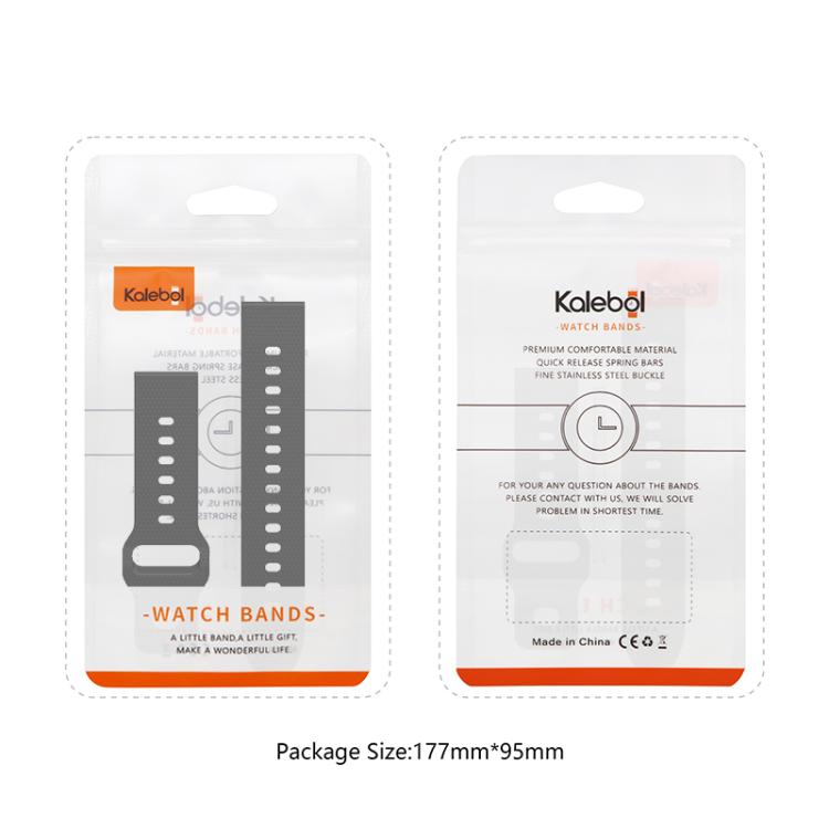 20mm Kalebol Dot Studded Buckle Silicone Watch Band(White) - 20mm Bands by Kalebol | Online Shopping South Africa | PMc TechLife | Buy Now Pay Later Mobicred