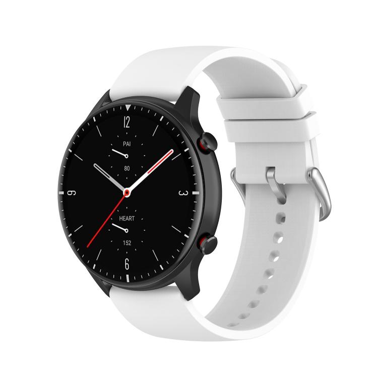 20mm Kalebol Round Tail Silicone Watch Band(White) - 20mm Bands by Kalebol | Online Shopping South Africa | PMc TechLife | Buy Now Pay Later Mobicred