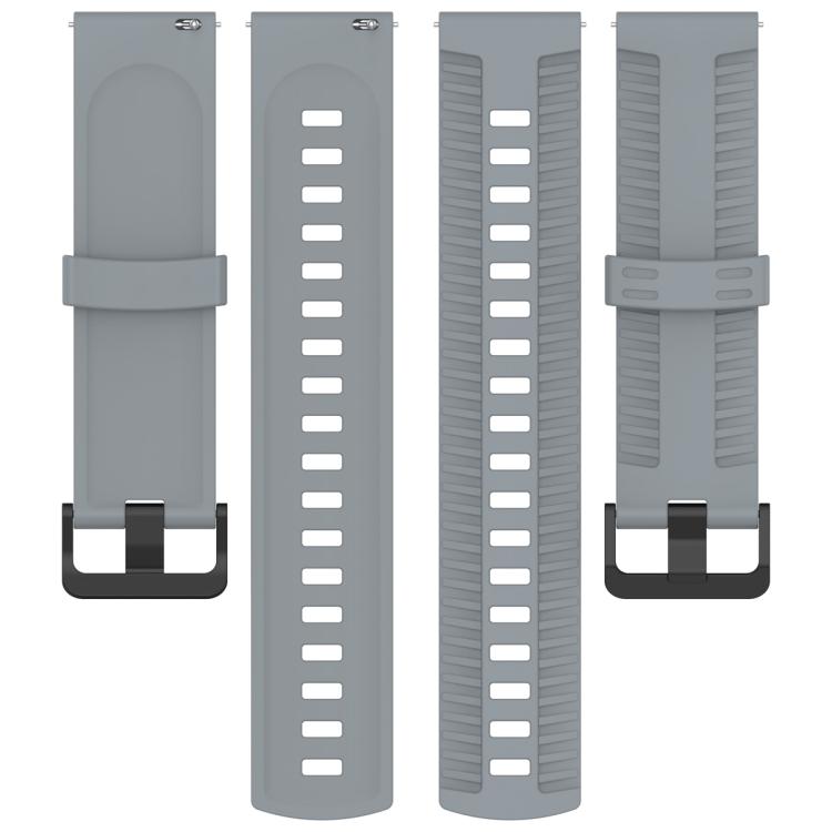 22mm Kalebol Black Buckle Tire Pattern Silicone Watch Band(Grey) - free shipping - PMc TechLife - Order now!