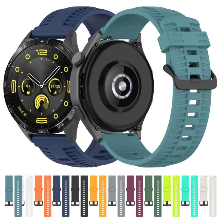 22mm Kalebol Black Buckle Tire Pattern Silicone Watch Band(Yellow) - free shipping - PMc TechLife - Order now!