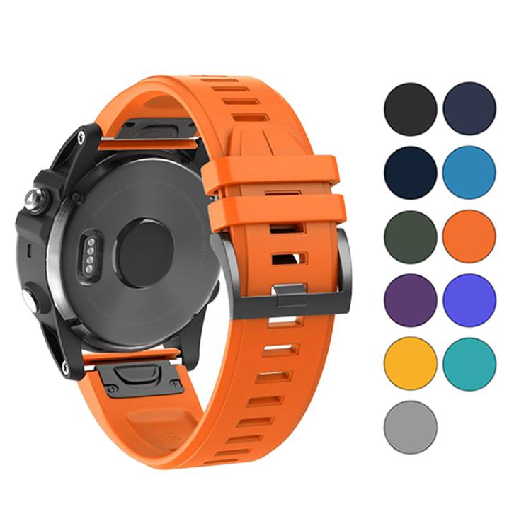 For Garmin QuickFit 26mm Kalebol Plain Texture Silicone Watch Band(Purple) - free shipping - PMc TechLife - Order now!