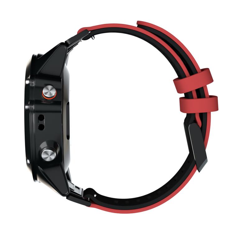 For Garmin QuickFit 22mm Kalebol Two-layer Silicone Watch Band(Red Black) - free shipping - PMc TechLife - Order now!