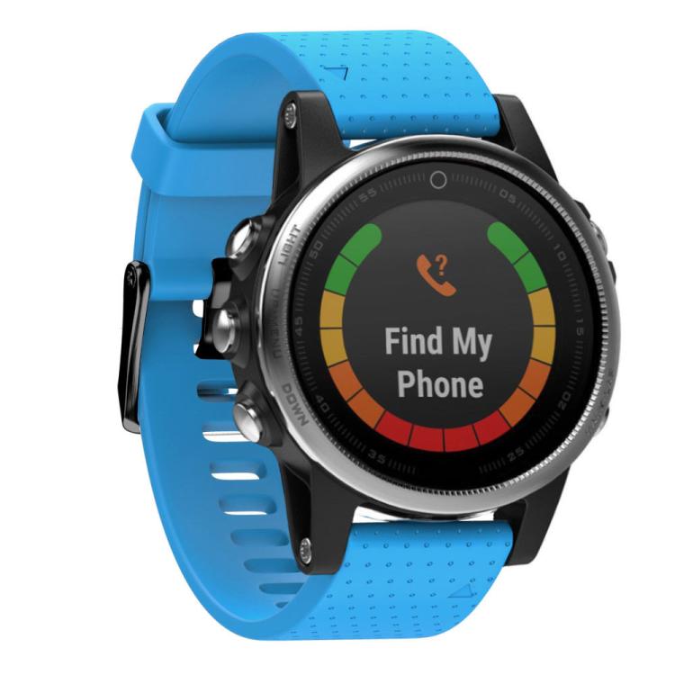 For Garmin QuickFit 20mm Kalebol Dot Texture Silicone Watch Band(Sky Blue) - free shipping - PMc TechLife - Order now!