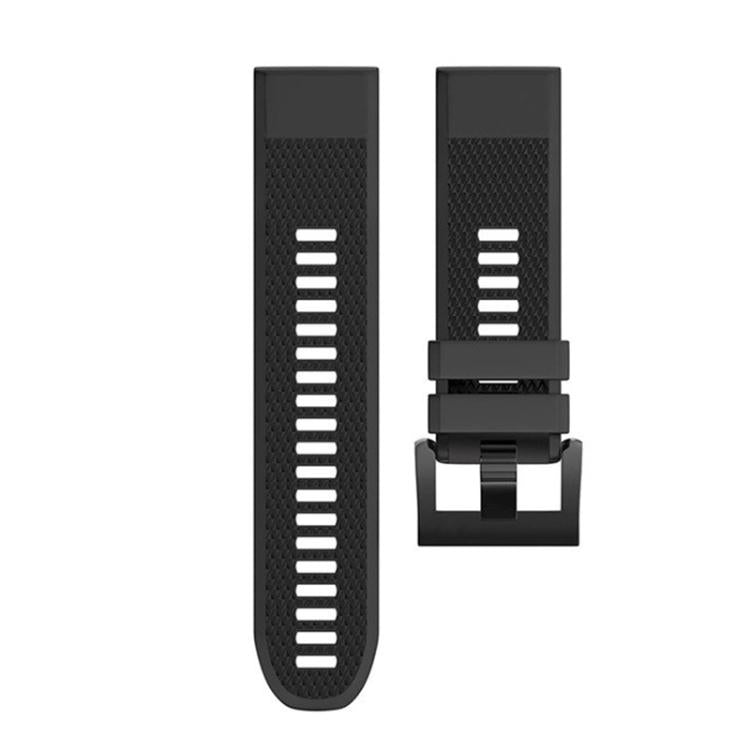 For Garmin QuickFit 26mm Kalebol Triangle Texture Silicone Watch Band(Black) - free shipping - PMc TechLife - Order now!