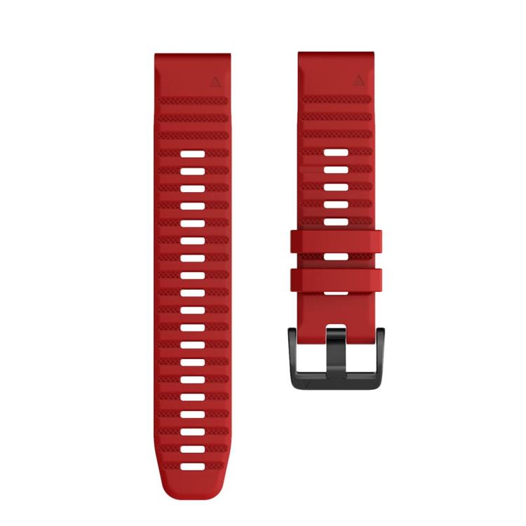 For Garmin QuickFit 22mm Kalebol Concave Texture Silicone Watch Band(Red) - free shipping - PMc TechLife - Order now!