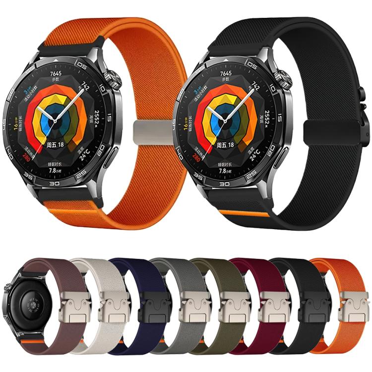 20mm Parachute Buckle Elastic Nylon Watch Band(Smoky Purple) - free shipping - PMc TechLife - Order now!