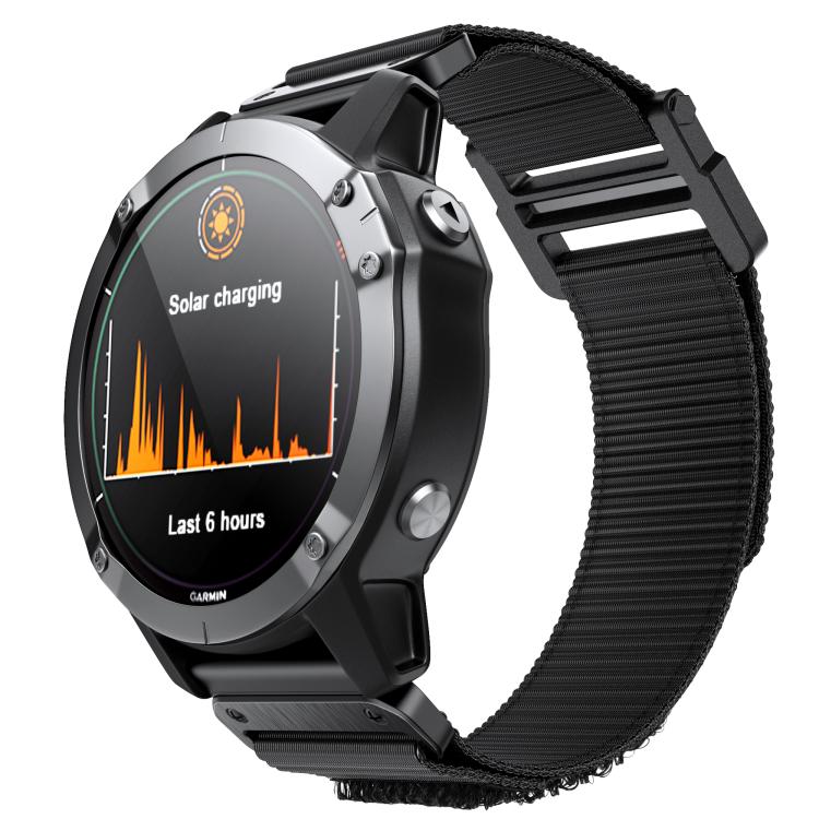 For Garmin QuickFit 26mm Kalebol Loop Nylon Buckle Watch Band(Black) - free shipping - PMc TechLife - Order now!