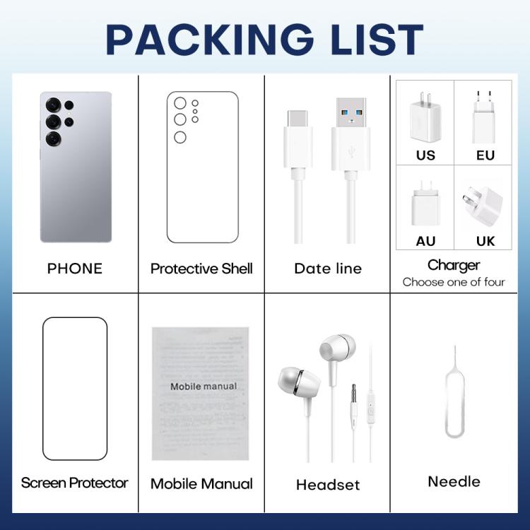 F10 / S25 Ultra, 2GB+16GB, 6.75 inch Android 8.1 MTK6753 Octa Core, Network: 3G, Dual SIM, Plug:US Plug(Titanium Grey) - free shipping - PMc TechLife - Order now!
