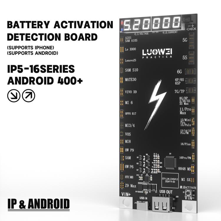 LUOWEI LW-B03 Battery Fast Charging Activation Board for iPhone/Android - free shipping - PMC TechLife - Order now!