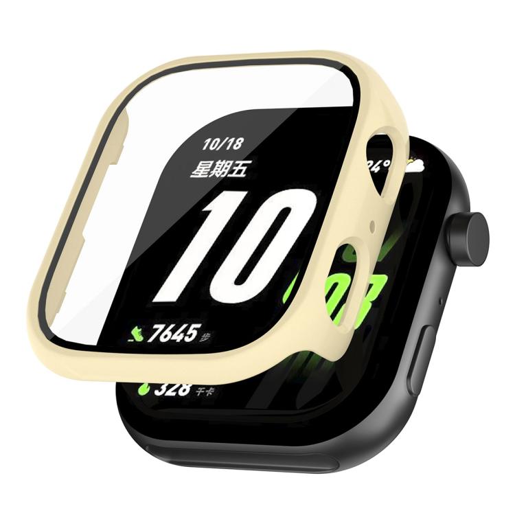For Honor ROSSINI 2i Tempered Film Integrated PC Watch Protective Case(Ivory White) - Watch Cases by PMC TechLife | Online Shopping South Africa | PMC TechLife | Buy Now Pay Later Mobicred