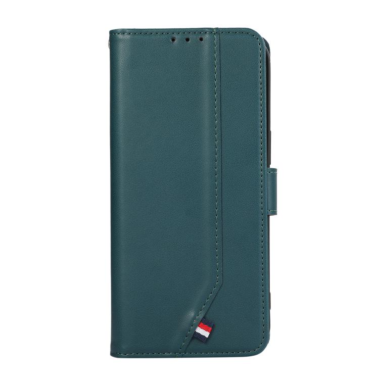 For iPhone 17 Pro Max ABEEL Delicate Texture Splicing RFID Leather Phone Case(Green) - free shipping - PMc TechLife - Order now!