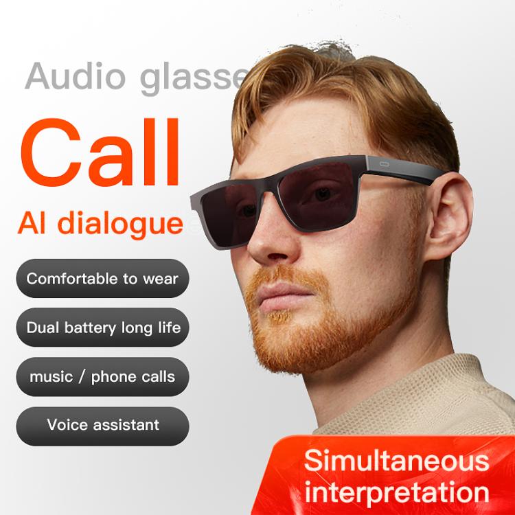 E10 Pro Smart Audio Bluetooth Glasses, Style: AI Translation(Black) - free shipping - PMC TechLife - Order now!