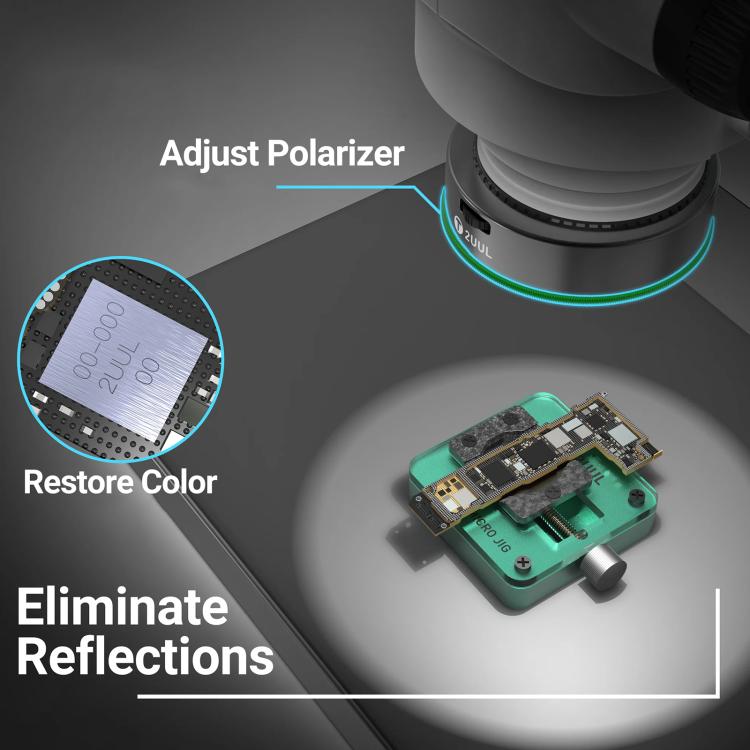 2UUL MS97 Dust-Proof / Oil Proof / Anti-Smoke Microscope Adjustable Polarized Light - free shipping - PMC TechLife - Order now!