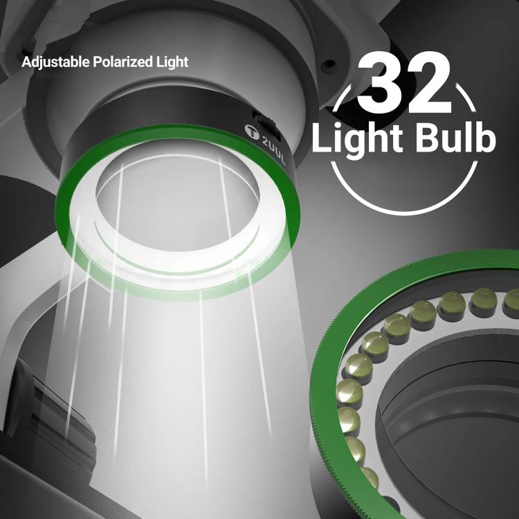 2UUL MS97 Dust-Proof / Oil Proof / Anti-Smoke Microscope Adjustable Polarized Light - free shipping - PMC TechLife - Order now!