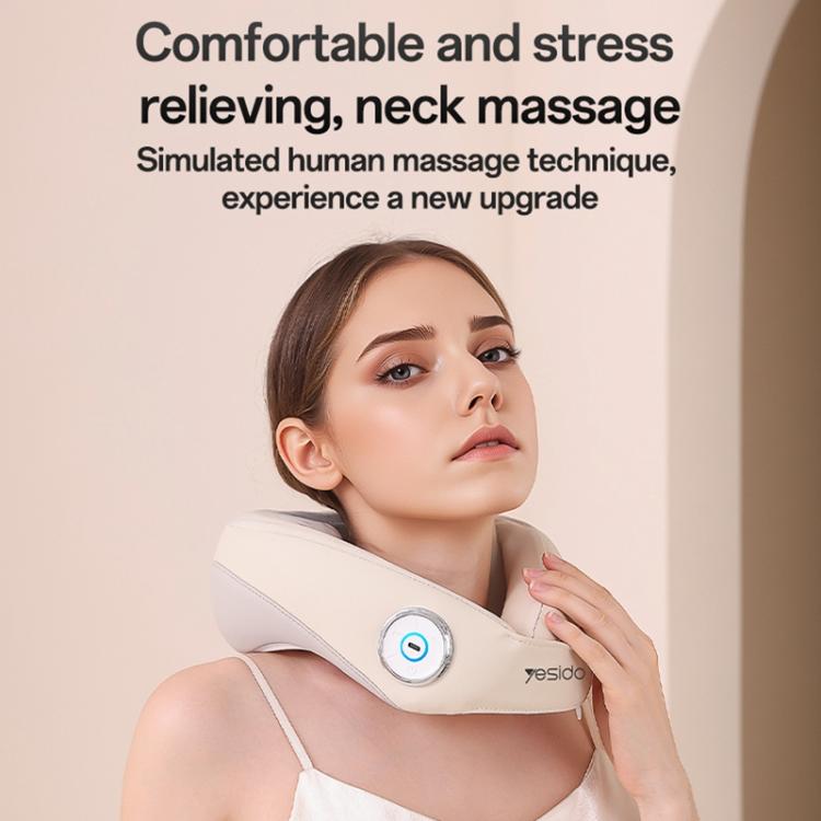 Yesido MG14 Heat Therapy Electric Neck Massager(White) - free shipping - PMC TechLife - Order now!