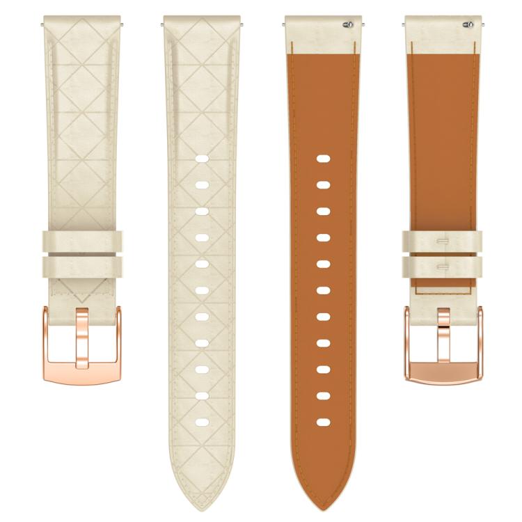 18mm Square Leather Rose Gold Buckle Watch Band(Apricot) - free shipping - PMc TechLife - Order now!