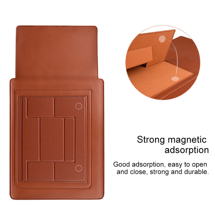 PU05 Sleeve Leather Case Carrying Bag for 15.4 inch Laptop(Black) - 15 inch by PMC Jewellery | Online Shopping South Africa | PMC Jewellery | Buy Now Pay Later Mobicred