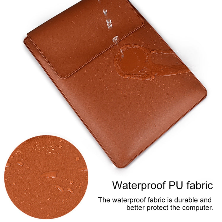 PU05 Sleeve Leather Case Carrying Bag for 15.4 inch Laptop(Black) - 15 inch by PMC Jewellery | Online Shopping South Africa | PMC Jewellery | Buy Now Pay Later Mobicred