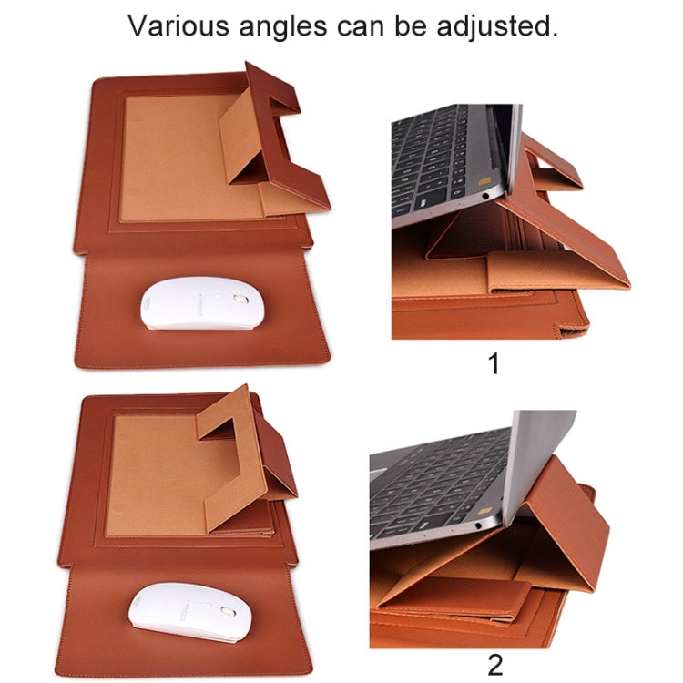 PU05 Sleeve Leather Case Carrying Bag for 15.4 inch Laptop(Black) - 15 inch by PMC Jewellery | Online Shopping South Africa | PMC Jewellery | Buy Now Pay Later Mobicred