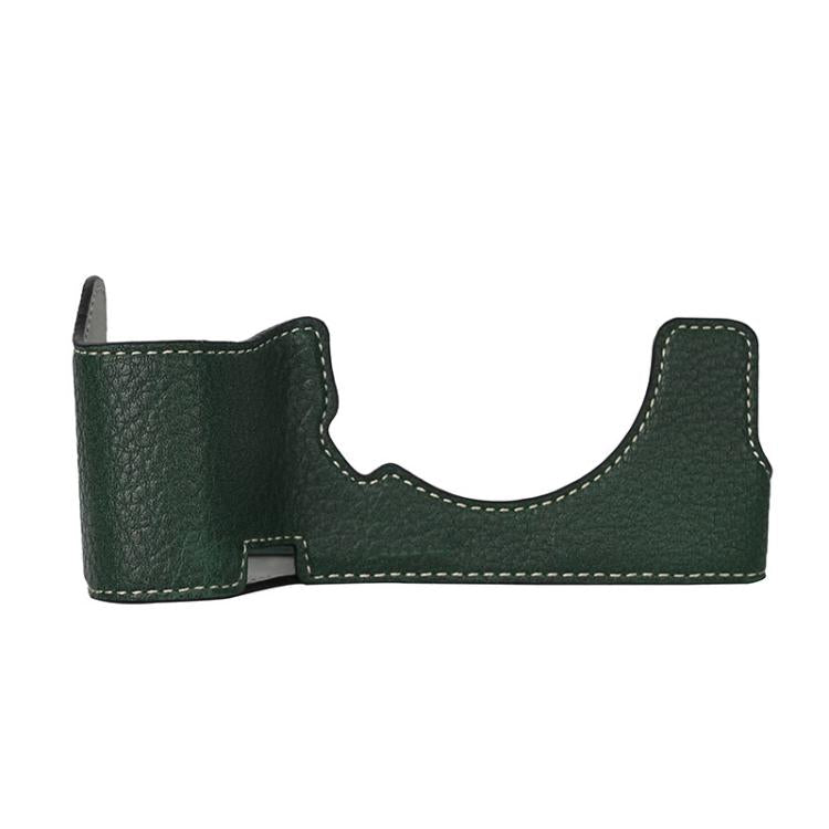 For Sony ILCE7RM5 / A7R5 Litchi Texture PU Leather Camera Half Case Base(Green) - free shipping - PMC TechLife - Order now!