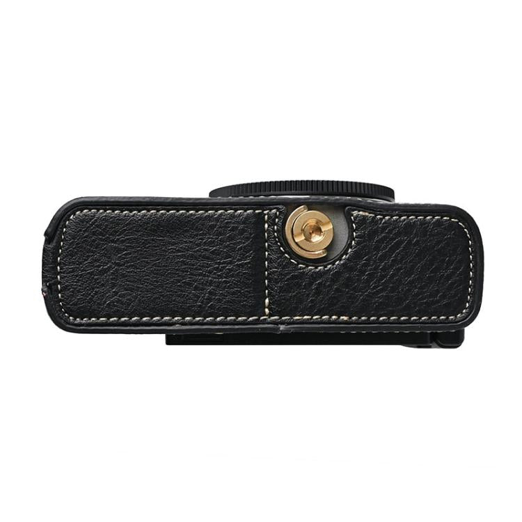 For Panasonic LUMIX S9 Litchi Texture PU Leather Camera Half Case Base(Black) - free shipping - PMC TechLife - Order now!
