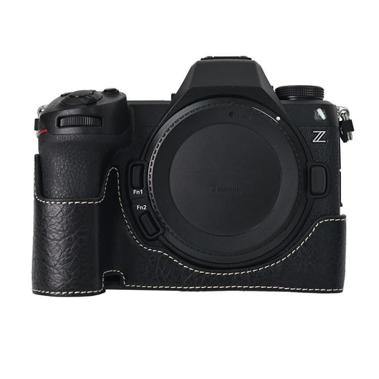 For Nikon Z6III Litchi Texture PU Leather Camera Half Case Base(Black) - free shipping - PMC TechLife - Order now!