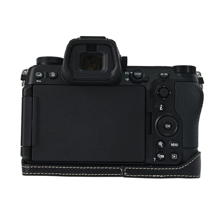 For Nikon Z6III Litchi Texture PU Leather Camera Half Case Base(Black) - free shipping - PMC TechLife - Order now!