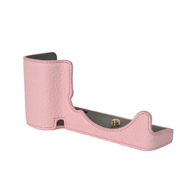 For Sony ZV-E10 Litchi Texture PU Leather Camera Half Case Base(Pink) - free shipping - PMC TechLife - Order now!