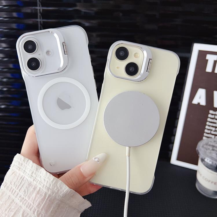 For iPhone 16 Pro Ultra-thin Transparent MagSafe Magnetic Frameless Lens Holder Phone Case - free shipping - PMC TechLife - Order now!
