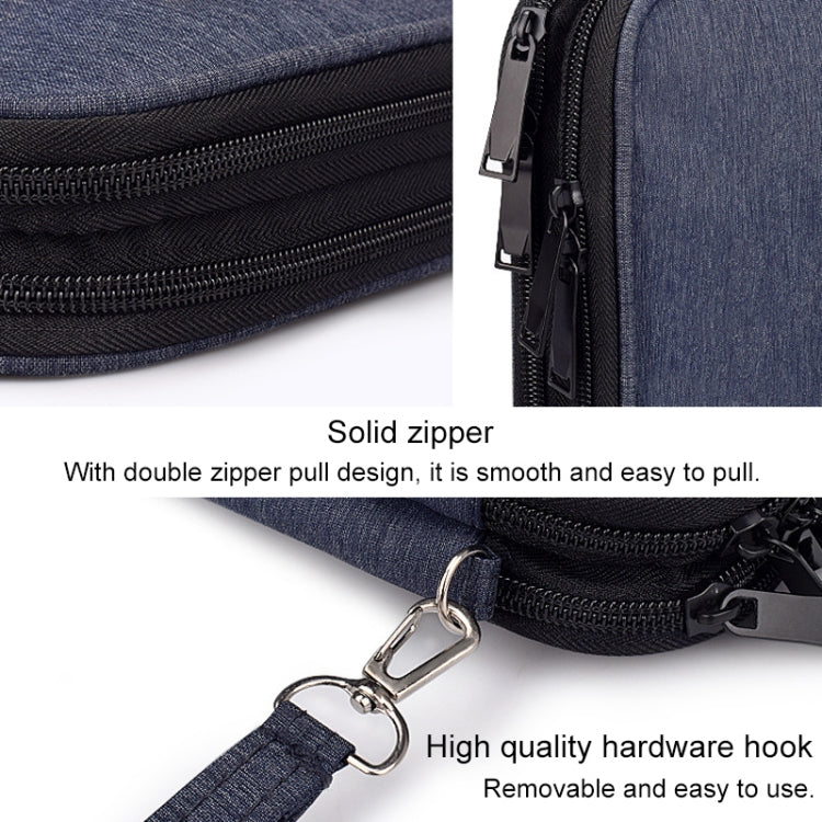 SM01 Multi-function Waterproof Double Layer Data Cable Earphone U Disk Digital Accessories Storage Bag, Size: S(Black) - Other by PMC Jewellery | Online Shopping South Africa | PMC Jewellery | Buy Now Pay Later Mobicred