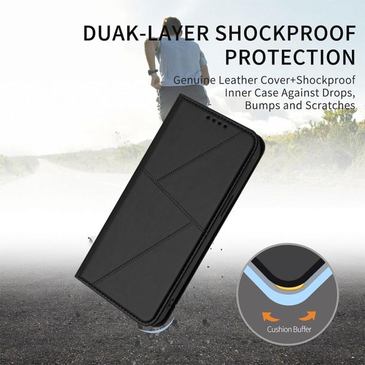 For iPhone 17 Pro Max Strong Magnetic Frosted Flip Leather Phone Case(Black) - free shipping - PMc TechLife - Order now!