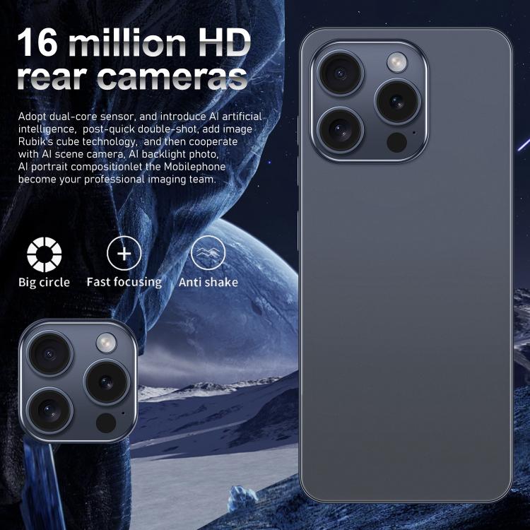 I16 Pro Max / VD1, 3GB+32GB, 6.8 inch Android 10 MTK6753 Octa Core, Network: 4G, Dual SIM, Plug:EU Plug(Purple) - free shipping - PMc TechLife - Order now!
