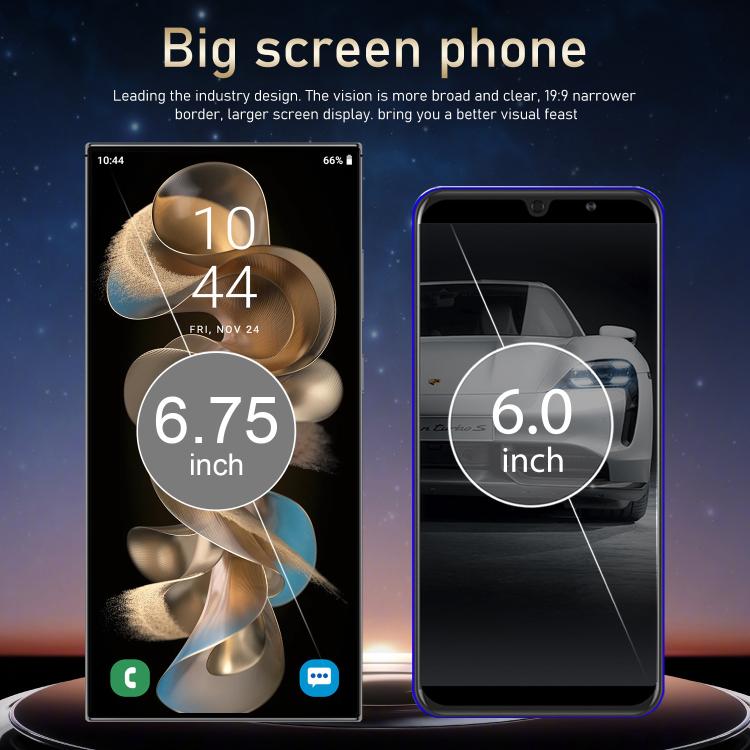 S24 Ultra / S7, 4GB+128GB, 6.75 inch Android 10 MTK6750 Octa Core, Network: 4G, Dual SIM, Plug:US Plug(Gold) - free shipping - PMc TechLife - Order now!