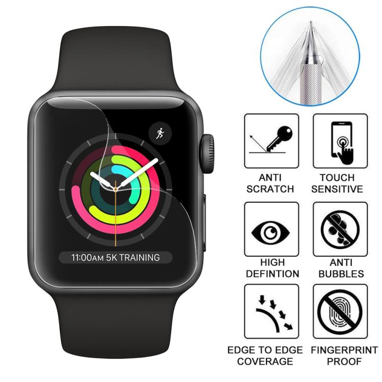 For Apple Watch Series 3&2&1 42mm 5pcs xDfind Soft Hydrogel Film Full Cover Front Protector - free shipping - PMc TechLife - Order now!