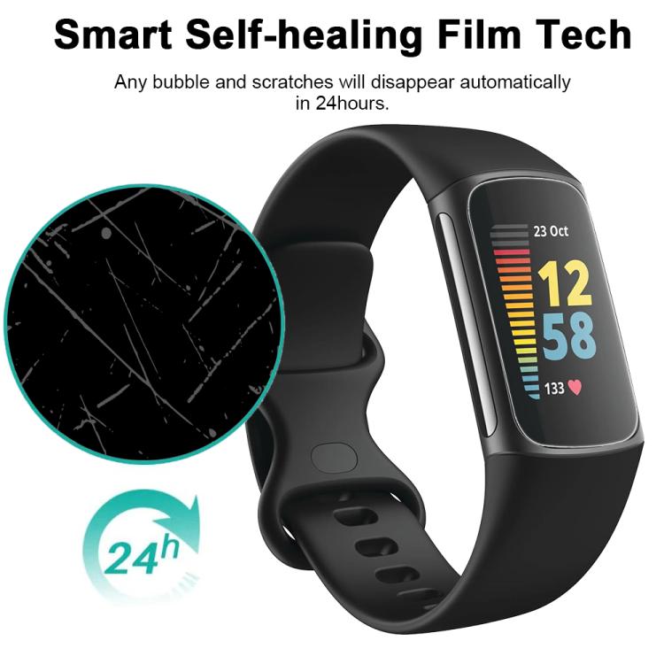 For Fitbit Charge 5 5pcs xDfind Soft Hydrogel Film Full Cover Front Protector - free shipping - PMc TechLife - Order now!
