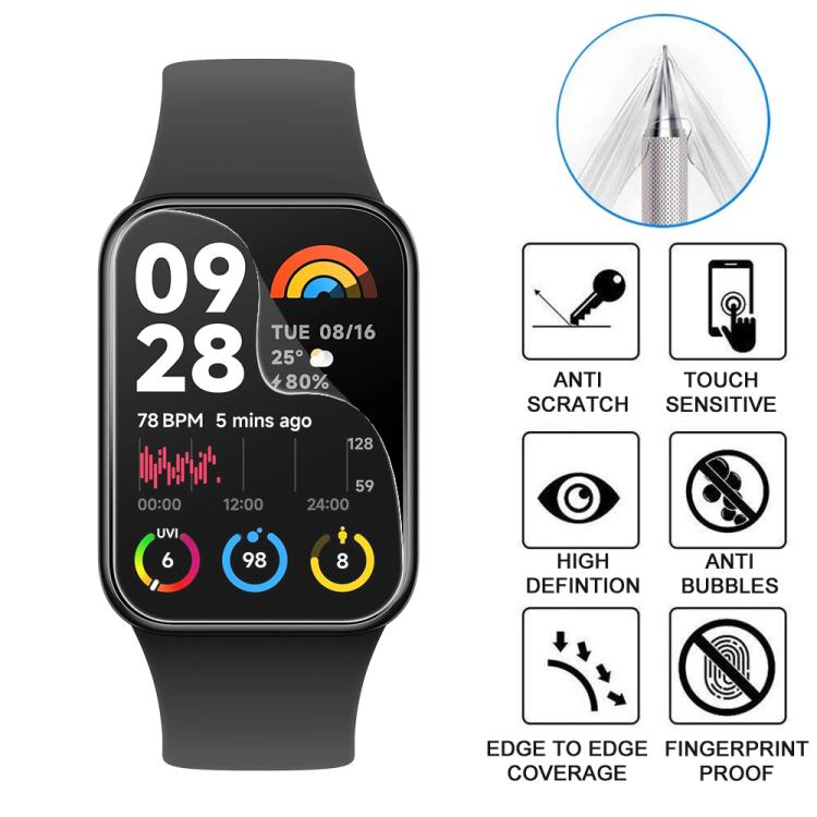 For Xiaomi Mi Band 8 Pro 5pcs xDfind Soft Hydrogel Film Full Cover Front Protector - free shipping - PMc TechLife - Order now!