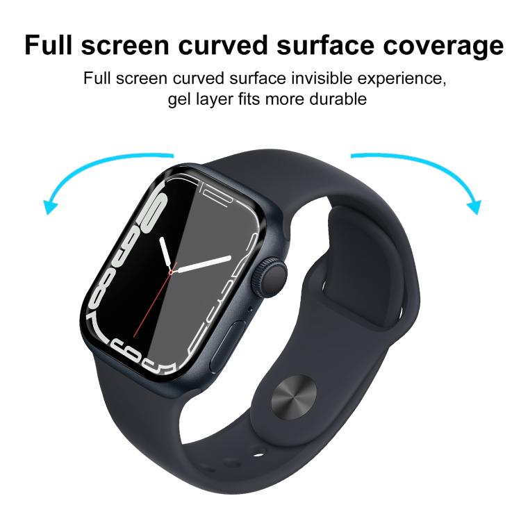 For Apple Watch Series 9 / 8 / 7 41mm 2pcs xDfind Curved 3D Composite Material Soft Film Screen Protector - free shipping - PMc TechLife - Order now!