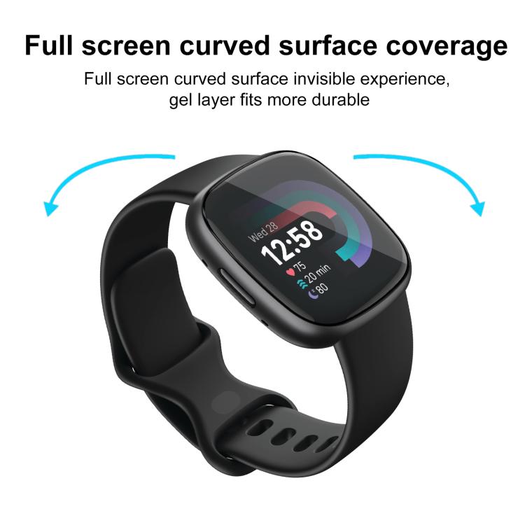 For Fitbit Versa 4 2pcs xDfind Curved 3D Composite Material Soft Film Screen Protector - free shipping - PMc TechLife - Order now!