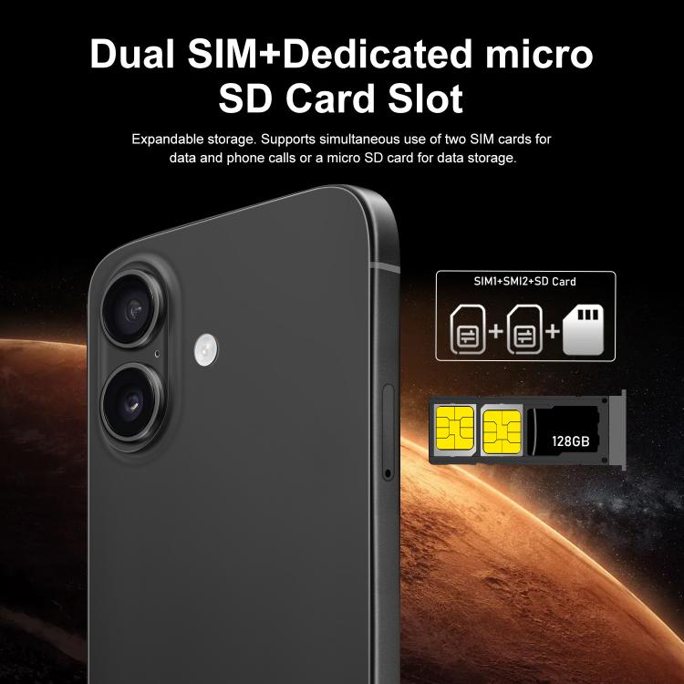 I16 Plus / RAi5, 3GB+64GB, 6.56 inch Android 10 MTK6739 Quad Core, Network: 4G, Dual SIM, Plug:US Plug(White) - free shipping - PMc TechLife - Order now!