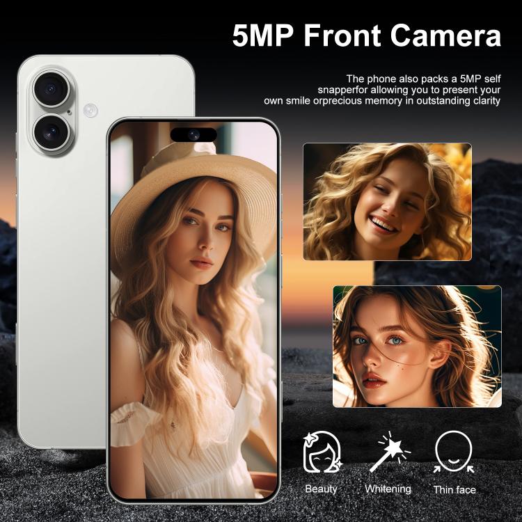 I16 Plus / RAi5, 3GB+64GB, 6.56 inch Android 10 MTK6739 Quad Core, Network: 4G, Dual SIM, Plug:AU Plug(White) - free shipping - PMc TechLife - Order now!