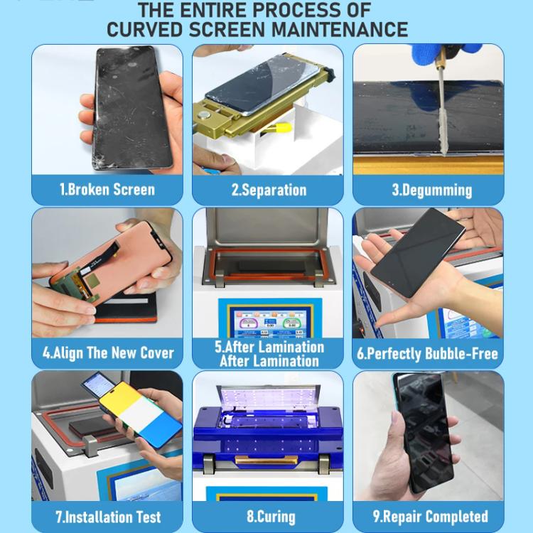 YYD YD-636 UV Curing Laminating Defoaming All-in-One, Plug:EU Plug - free shipping - PMC TechLife - Order now!