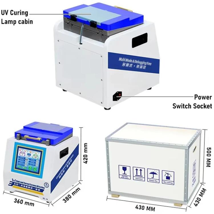 YYD YD-636 UV Curing Laminating Defoaming All-in-One, Plug:EU Plug - free shipping - PMC TechLife - Order now!