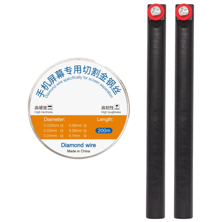 200m Screen Separation Specifically Diamond Cutting Wire, Diameter:0.025mm - free shipping - PMC TechLife - Order now!