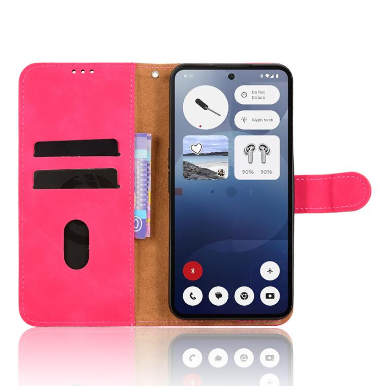 For Nothing Phone 3 Skin Feel Magnetic Flip Leather Phone Case(Rose Red) - free shipping - PMC TechLife - Order now!