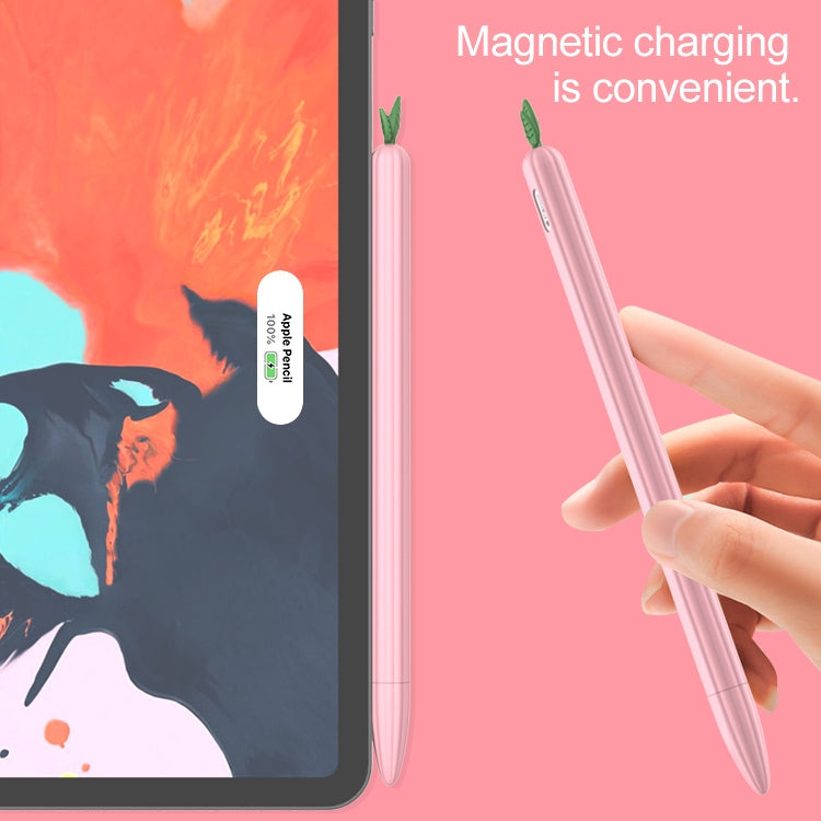 For Apple Pencil 1 Contrasting Color Mint Leaf Silicone Non-slip Protective Cover(Yellow) - Pencil Accessories by PMC Jewellery | Online Shopping South Africa | PMC Jewellery | Buy Now Pay Later Mobicred