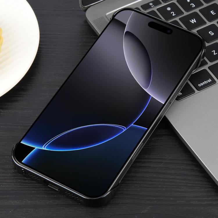 For iPhone 16 Pro Electroplating Frameless Frosted Anti-Glare PC MagSafe Phone Case(Black) - free shipping - PMC TechLife - Order now!