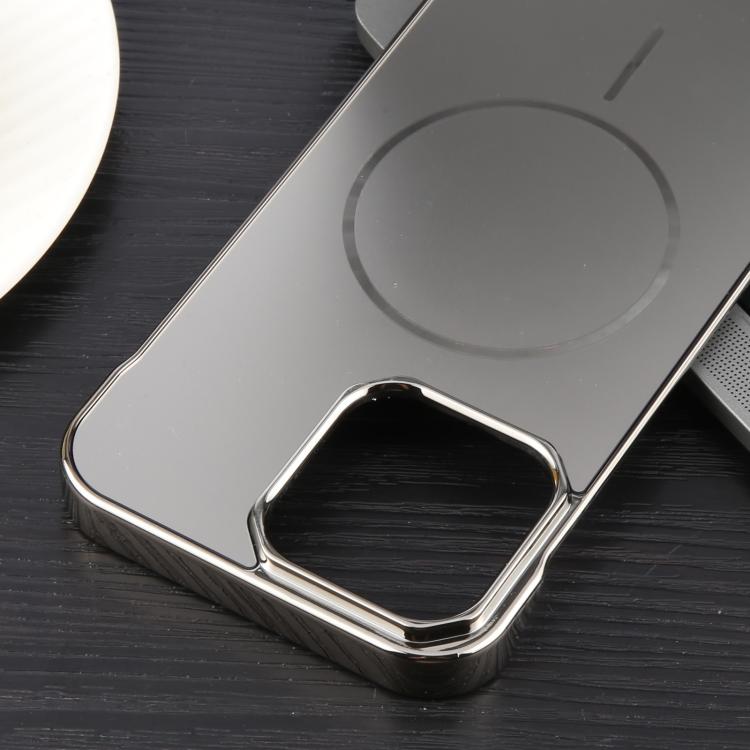 For iPhone 15 Electroplating Frameless Frosted Anti-Glare PC MagSafe Phone Case(Titanium Gray) - free shipping - PMC TechLife - Order now!