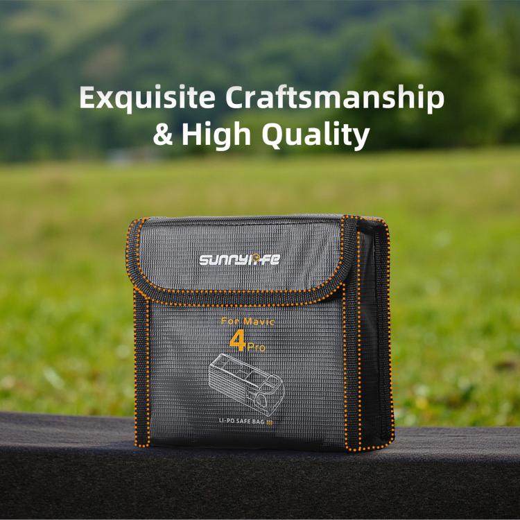For DJI Mavic 4 Pro Sunnylife Battery Explosion-proof Safe Bag Protective Li-Po Safe Bag(For 2pcs Batteries) - free shipping - PMC TechLife - Order now!
