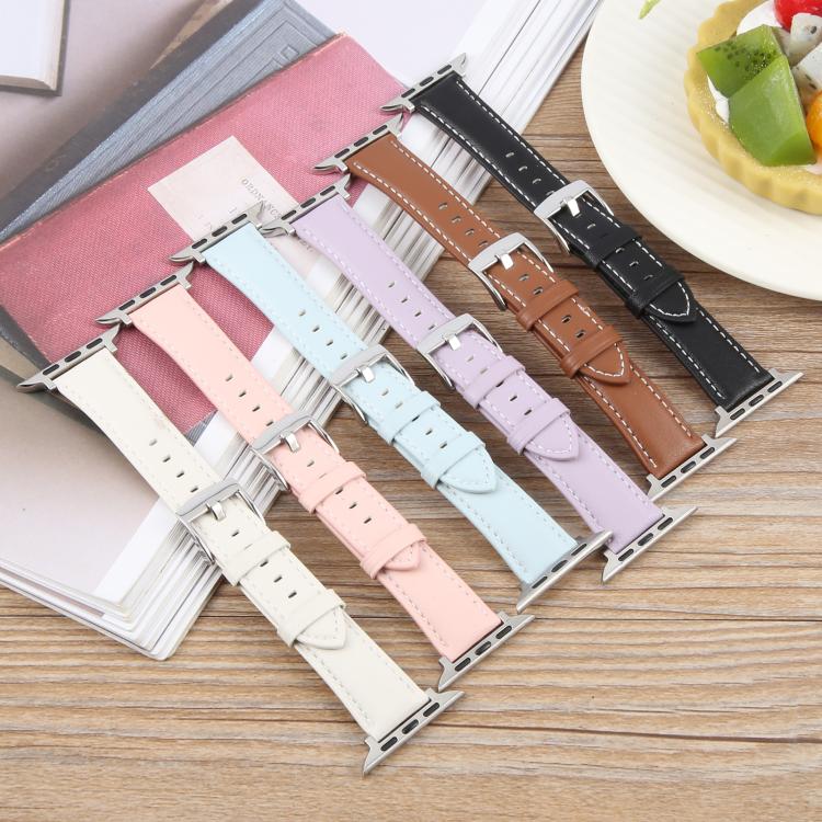 For Apple Watch 46mm / 49mm / 45mm / 44mm Silk Microfiber Leather Watch Band(Pink) - Watch Bands by PMC TechLife | Online Shopping South Africa | PMC TechLife | Buy Now Pay Later Mobicred